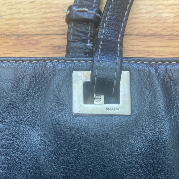 Prada Leather Small Tote Bag with Authenticity Card - Picture 2 of 16